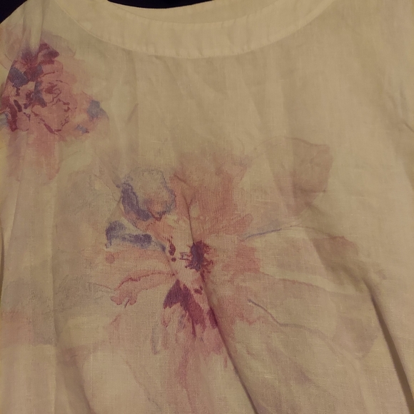 Women's Pure Jill linen top - Picture 3 of 5